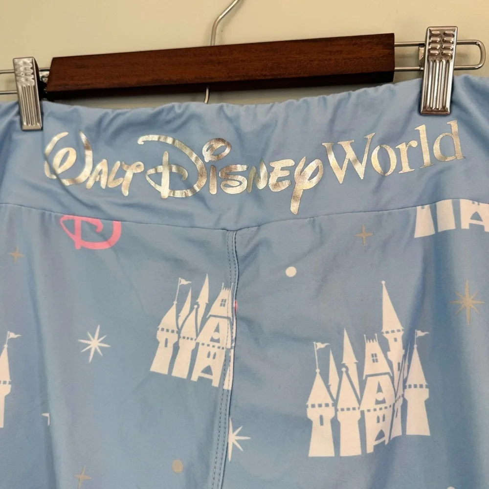 Disney Parks Light Blue Leggings Women’s 1X | Disneycore Cozy Magic - Picture 6 of 9